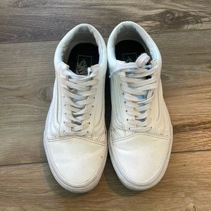 COPY - White leather Vans.